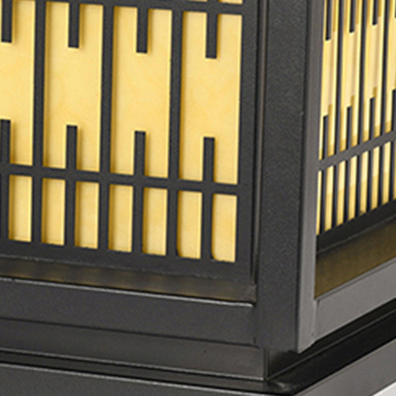 Modern LED Pillar Lighting Fixture Creative Solar Light for Yard