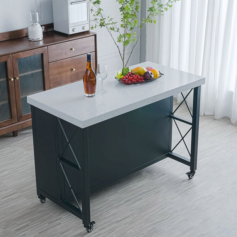 Modern Kitchen Island Table Dining Room Kitchen Island with Storage Cabinet