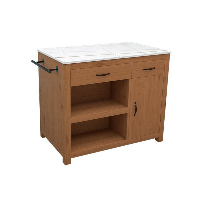 Modern Kitchen Island Table Dining Room Prep Table with Drawer