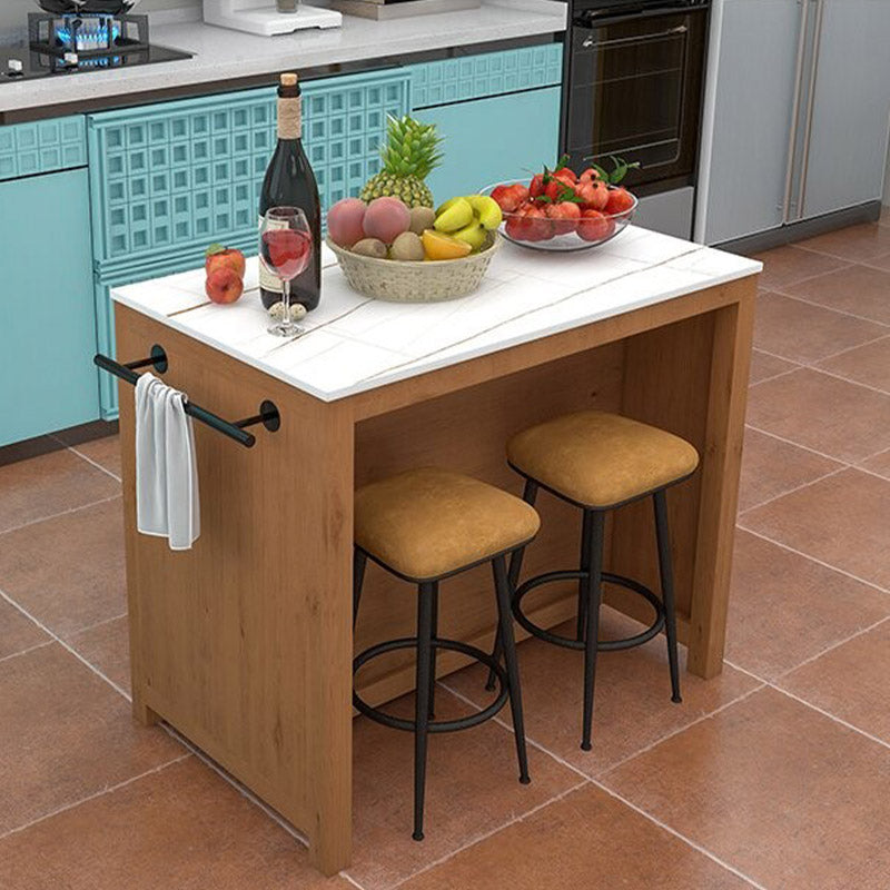 Modern Kitchen Island Table Dining Room Prep Table with Drawer