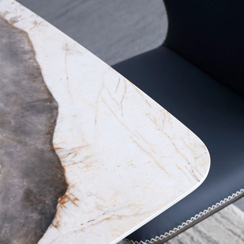Stone Dining Table Contemporary Double Pedestal Dining Table