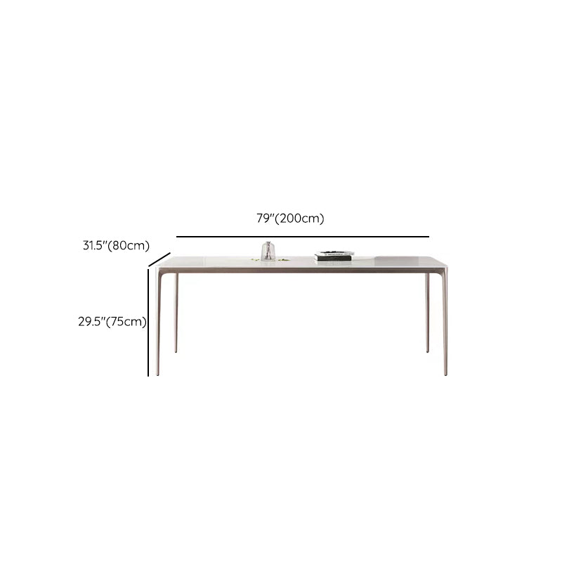Home Glam Style Dining Table Rectangle Acrylic Base Dining Table