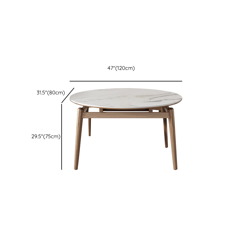 Home Dinner Room Kitchen Table Stone Extendable Dining Table
