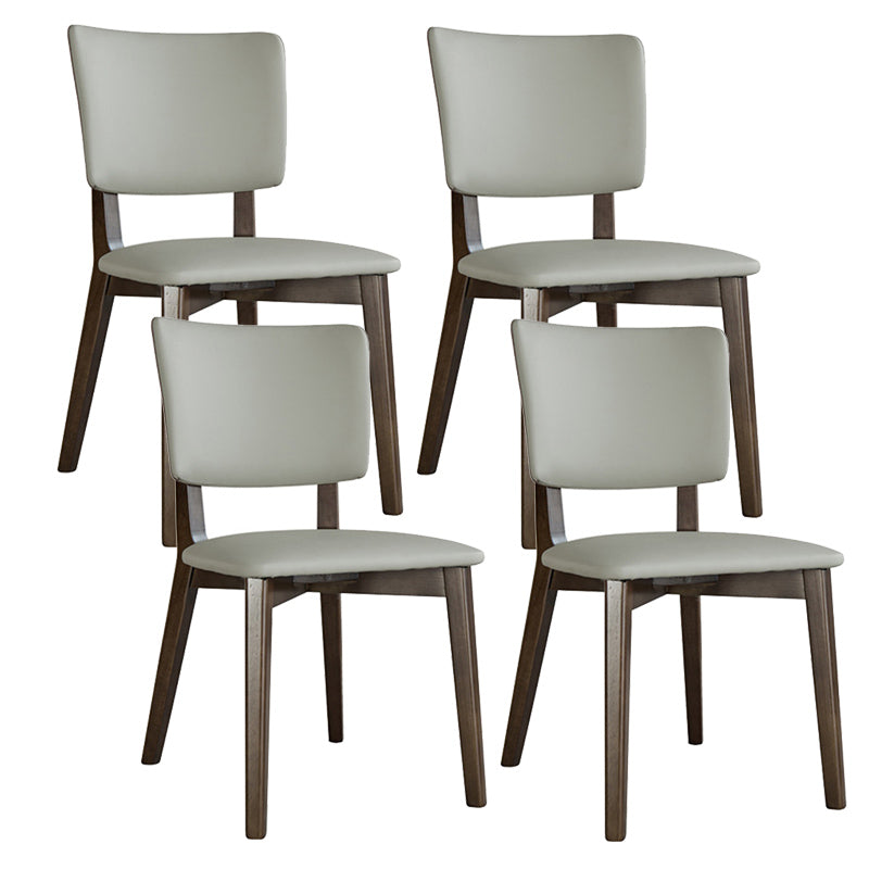 Contemporary Style 1/4/5/7 Pieces Dining Chairs Set Rectangle Stone Furniture in Gray