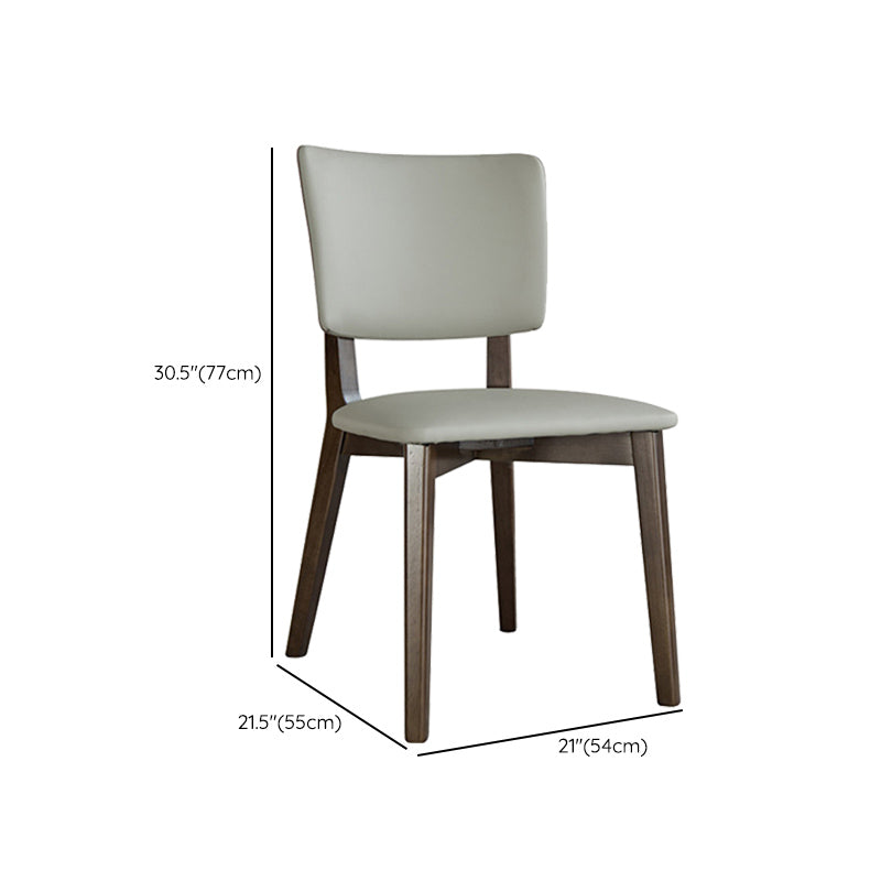 Contemporary Style 1/4/5/7 Pieces Dining Chairs Set Rectangle Stone Furniture in Gray