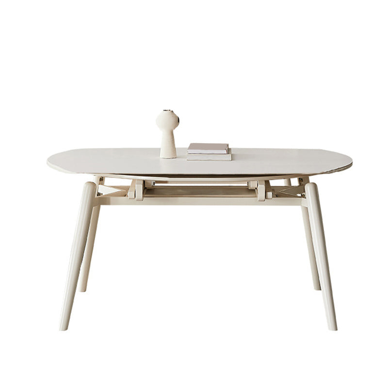 Modern 1/4/5/7 Pieces Dining Set Rectangle Stone Collapsible Dining Table for Dining Room
