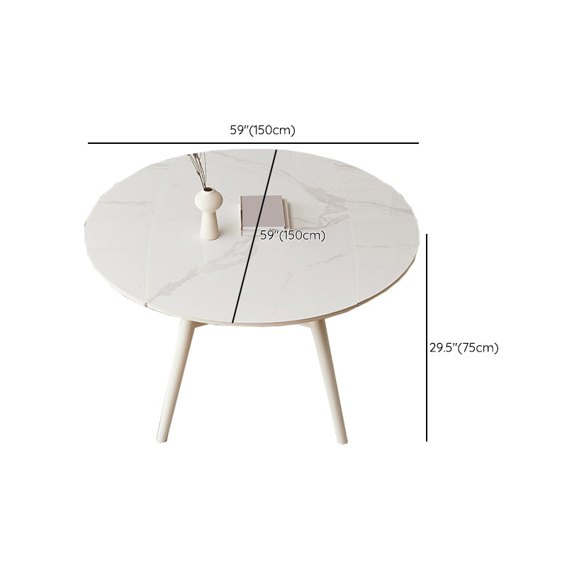 Modern 1/4/5/7 Pieces Dining Set Rectangle Stone Collapsible Dining Table for Dining Room