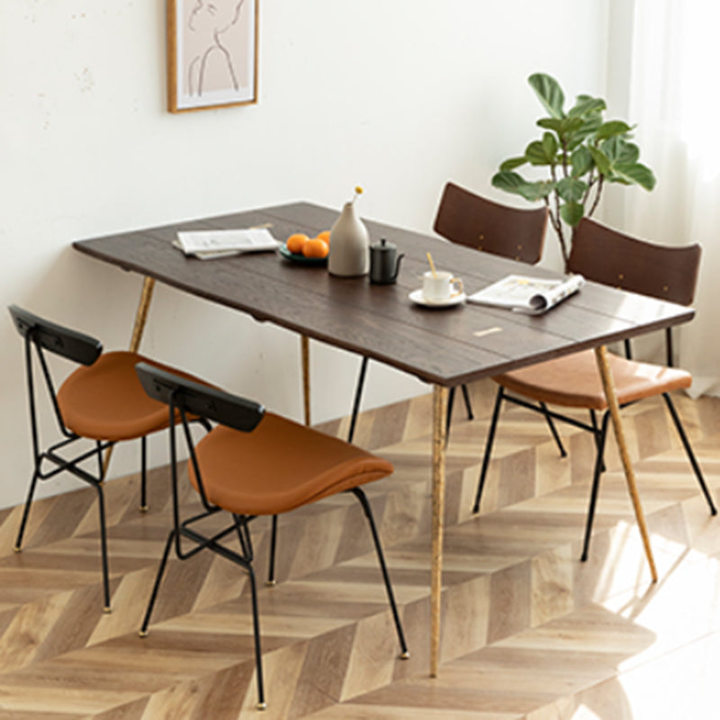 Modern 1/4/5/6/7 Pieces Dining Set Rectangle Oak Wood Dining Table for Dining Room