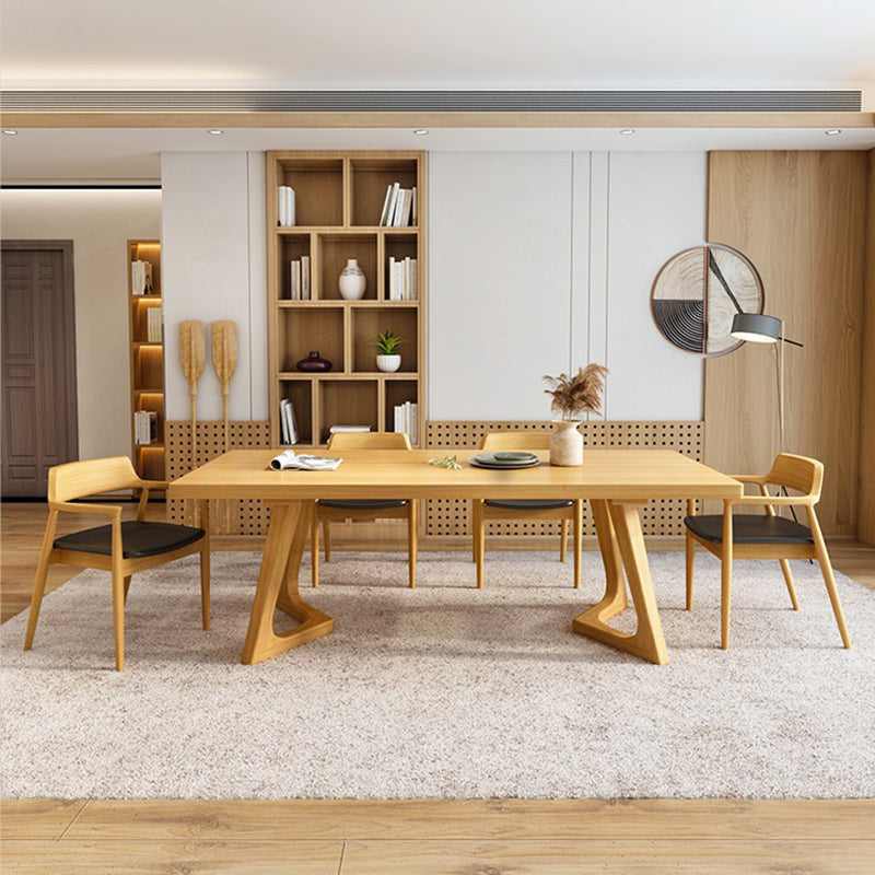 Modern 1/5/7 Pieces Dining Set Rectangle Pine Wood Dining Table for Kitchen Dining Room