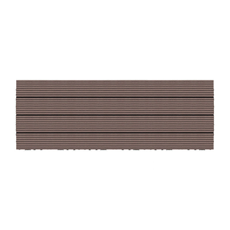 Wire Brushed Wood Floor Tile Click Lock Engineered Wood for Patio Garden