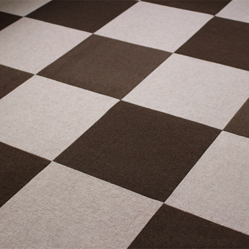 Carpet Tile Non-Skid Fade Resistant Solid Color Self-Stick Carpet Tiles Bedroom