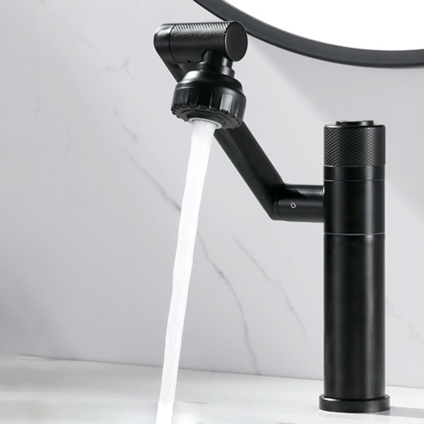 Modern Vessel Faucet Stainless Steel Single Handle Bendable Vessel Faucet