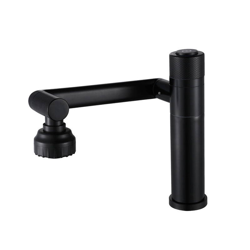 Modern Vessel Faucet Stainless Steel Single Handle Bendable Vessel Faucet