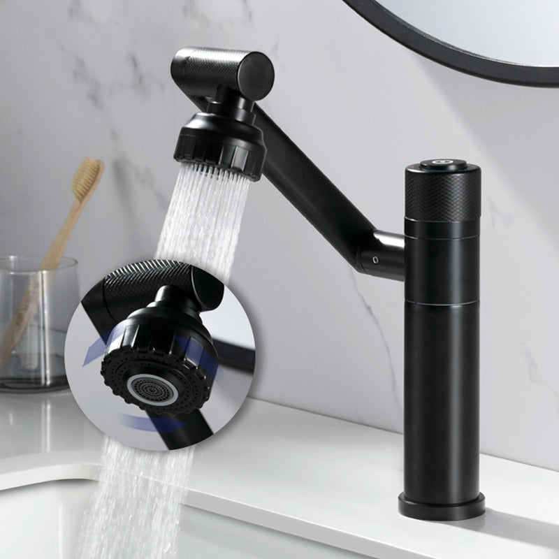 Modern Vessel Faucet Stainless Steel Single Handle Bendable Vessel Faucet