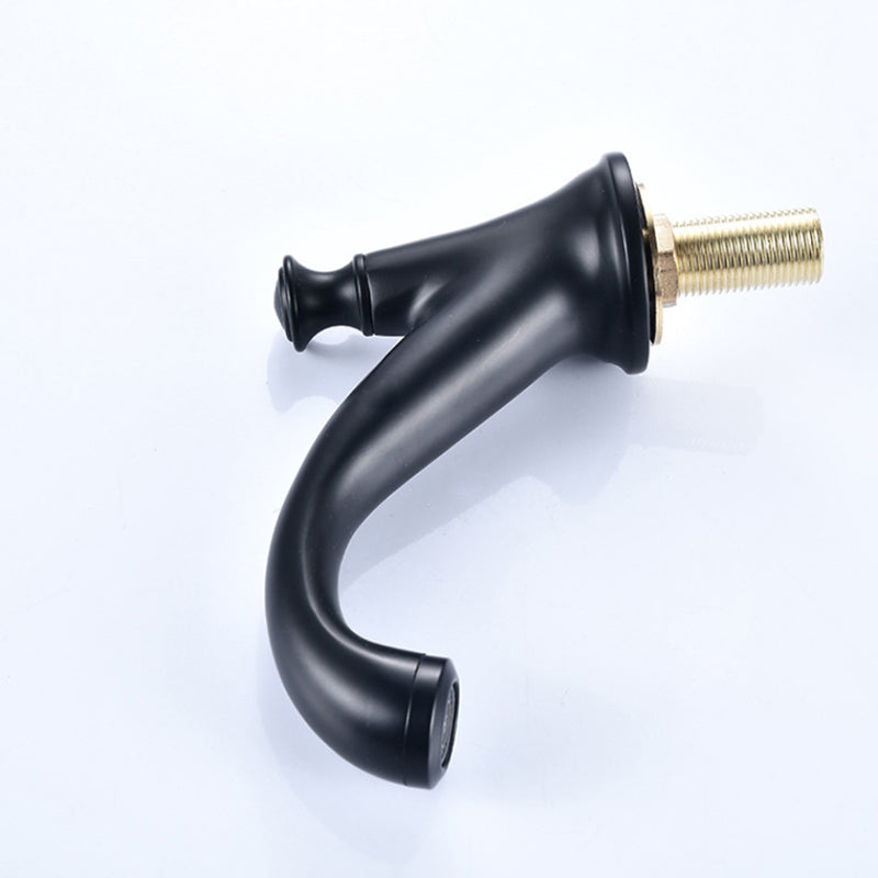 Industrial Centerset Faucet Brass Cross Handles 3 Holes Centerset Bathroom Faucet