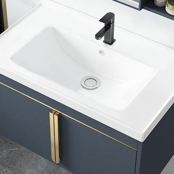 Contemporary Wall Mount Bath Vanity Mirror Cabinet Vanity Cabinet with Storage Shelving