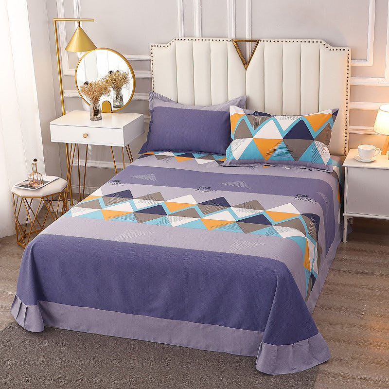 1 Piece Bed Sheet Printing Non-Pilling Soft Fade Resistant Sheet