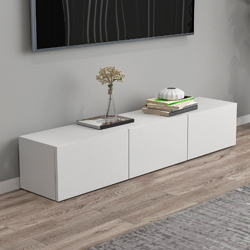 Scandinavian Enclosed Storage TV Media Console Wood Stand Console for Living Room