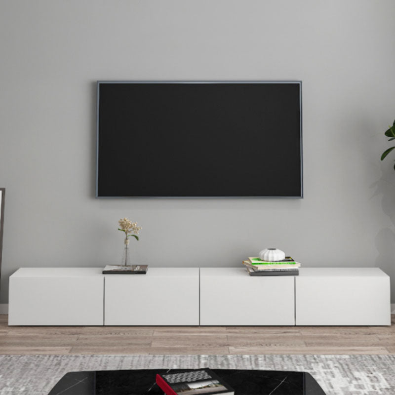 Scandinavian Enclosed Storage TV Media Console Wood Stand Console for Living Room