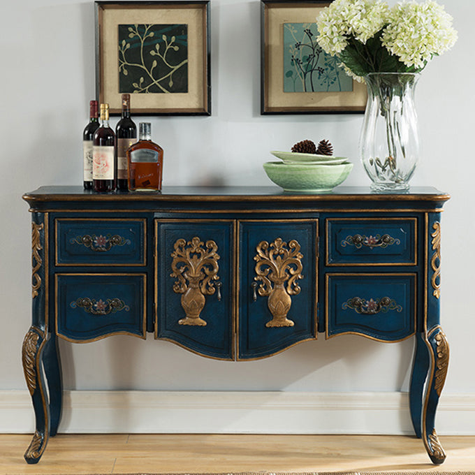 Victoria Wooden Accent Table Free Form Console Sofa Table for Hall