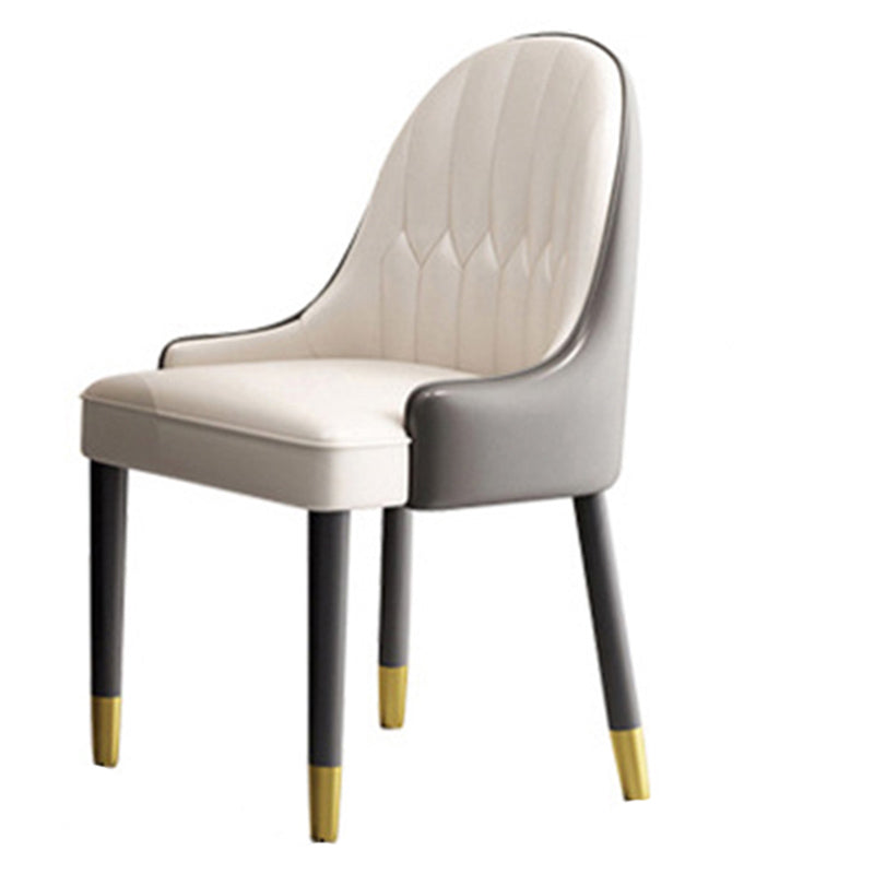 Contemporary Style 1/3/4/6/7/8 Pieces Dining Chairs Set Rectangle Stone Furniture in Gray