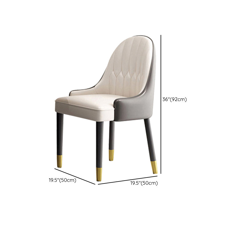 Contemporary Style 1/3/4/6/7/8 Pieces Dining Chairs Set Rectangle Stone Furniture in Gray