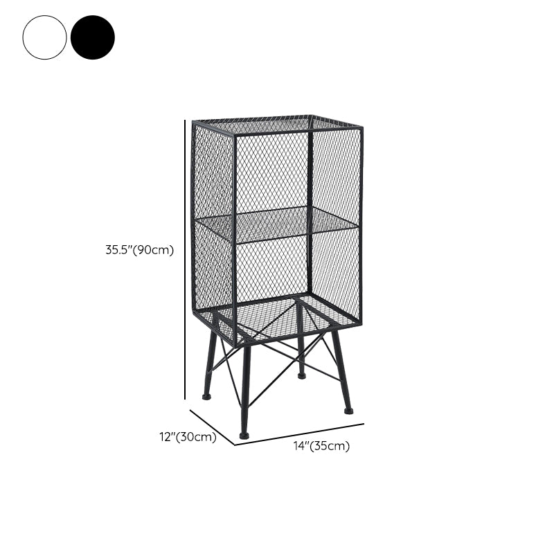 Metal Closed Back Standard Bookshelf Modern Shelves Included Bookcase