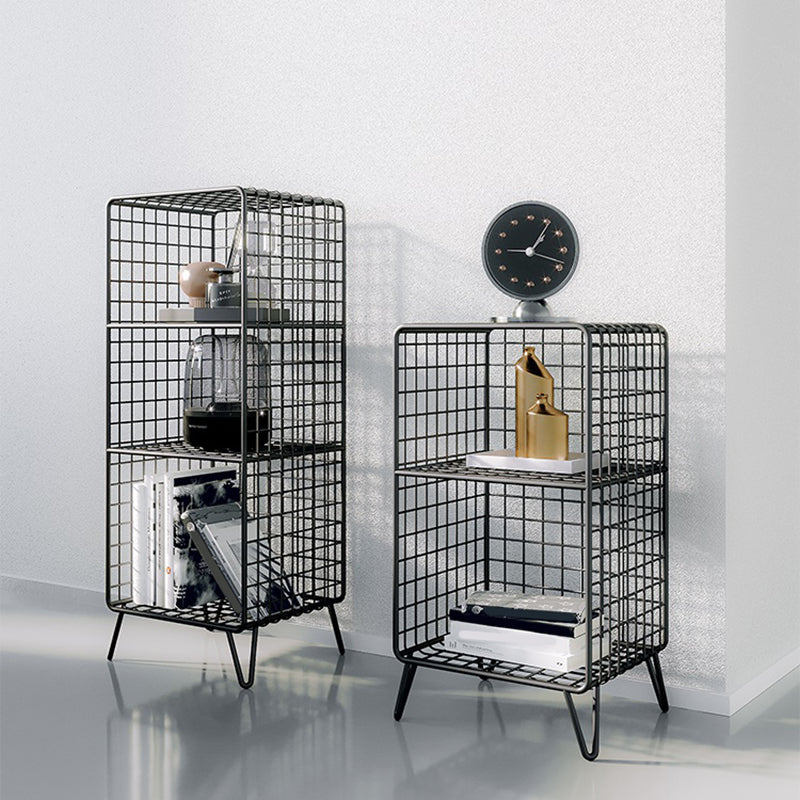 Closed Back Standard Bookshelf Metal Shelves Included Bookcase