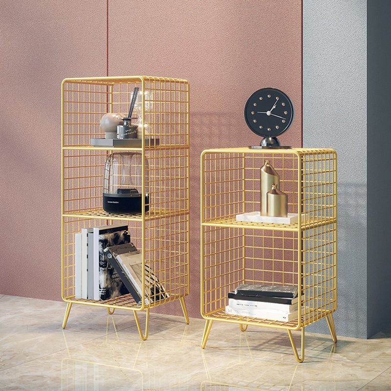 Closed Back Standard Bookshelf Metal Shelves Included Bookcase