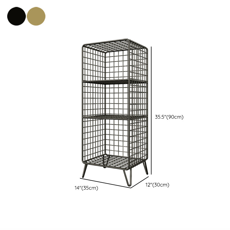 Closed Back Standard Bookshelf Metal Shelves Included Bookcase