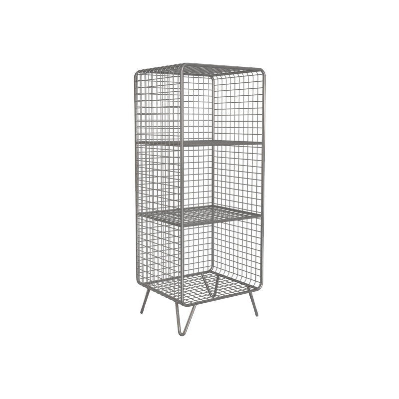Metal Closed Back Standard Bookshelf Modern Style Bookcase with Shelves