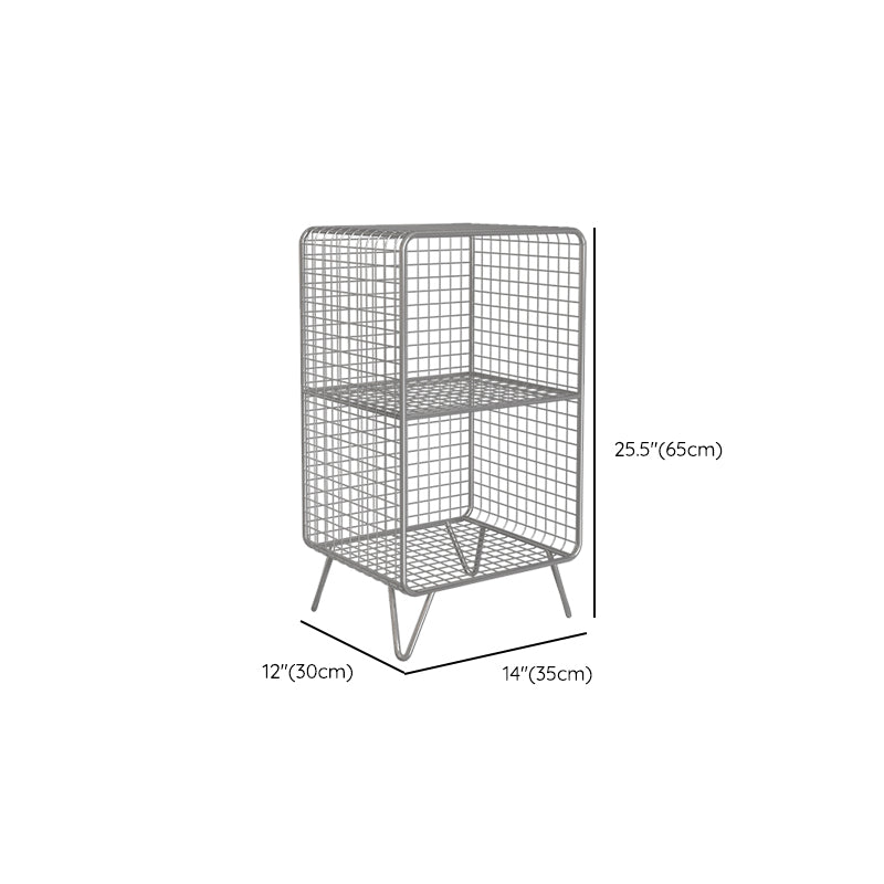 Metal Closed Back Standard Bookshelf Modern Style Bookcase with Shelves