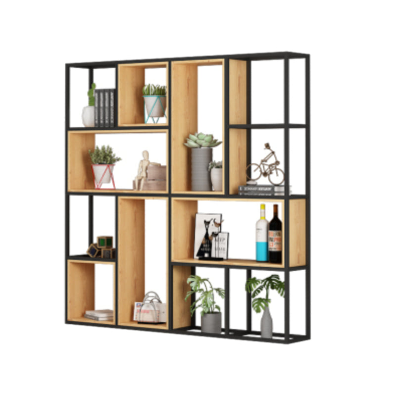 Natural Standard Bookcase Industrial Wooden Open Back Bookshelf