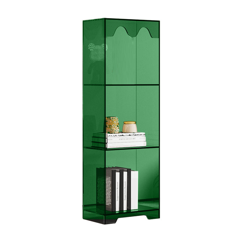 Modern Style Closed Back Book Shelf Standard Acrylic Bookcase for Study Room