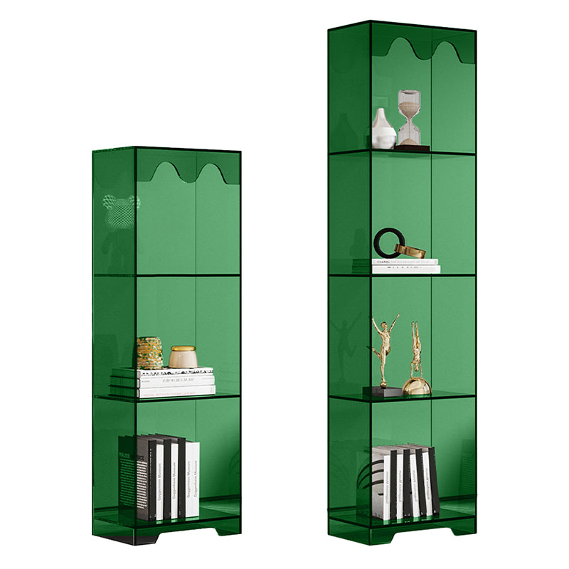Modern Style Closed Back Book Shelf Standard Acrylic Bookcase for Study Room