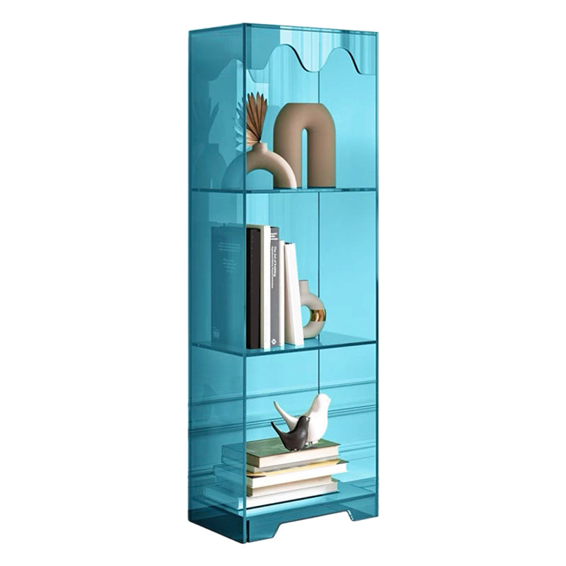 Modern Style Closed Back Book Shelf Standard Acrylic Bookcase for Study Room