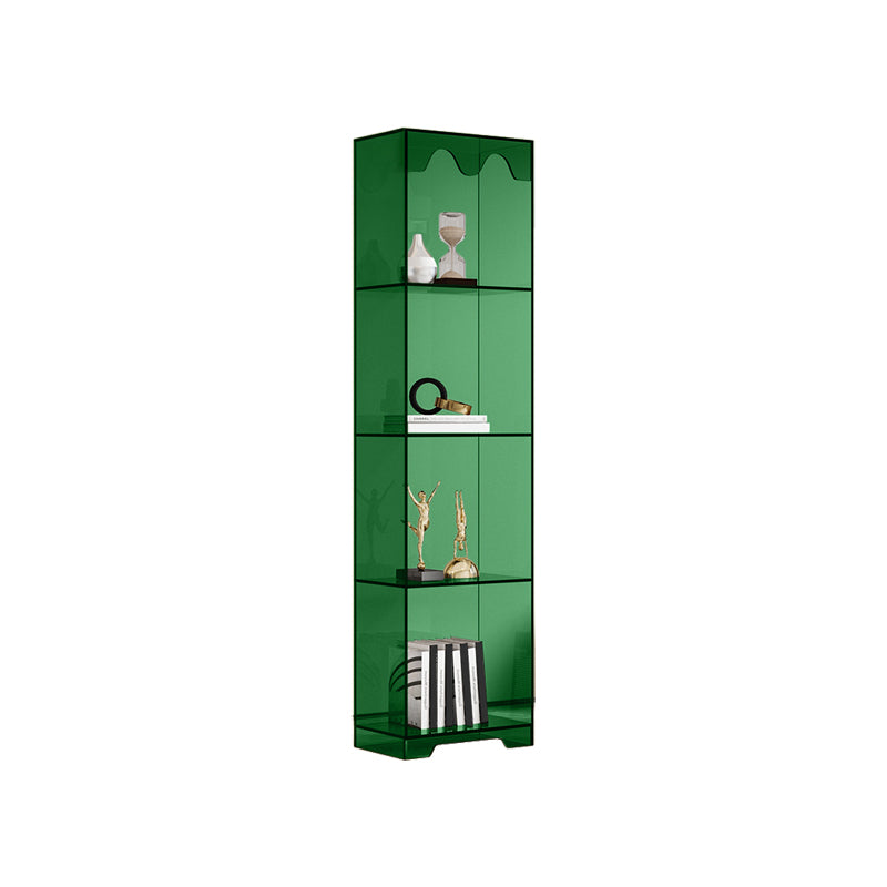 Modern Style Closed Back Book Shelf Standard Acrylic Bookcase for Study Room