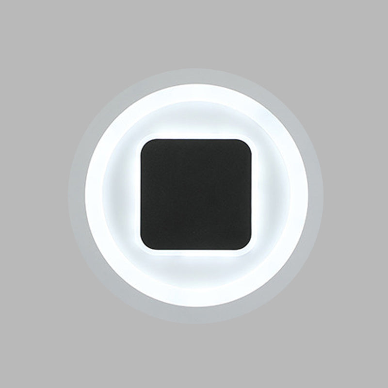 Éclairage mural carré et rond Modernisme Métallière LED CHAMBRE LAMPE MURM