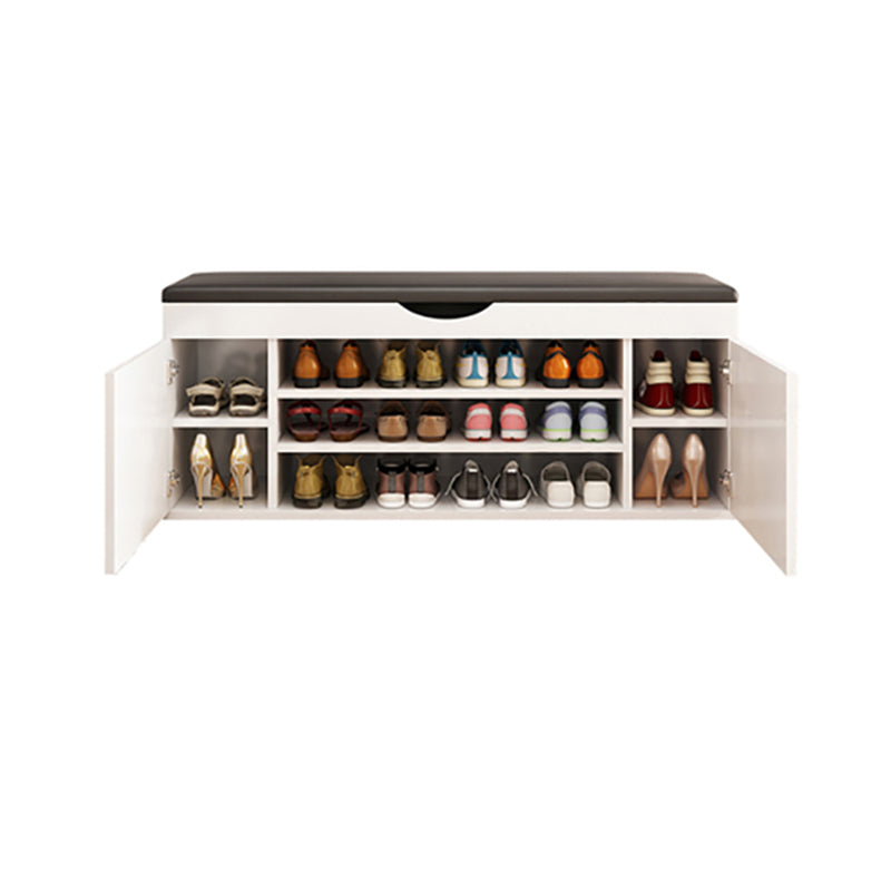 13.65" W Industrial Entryway Bench Rectangle Seating Bench with Upholstered