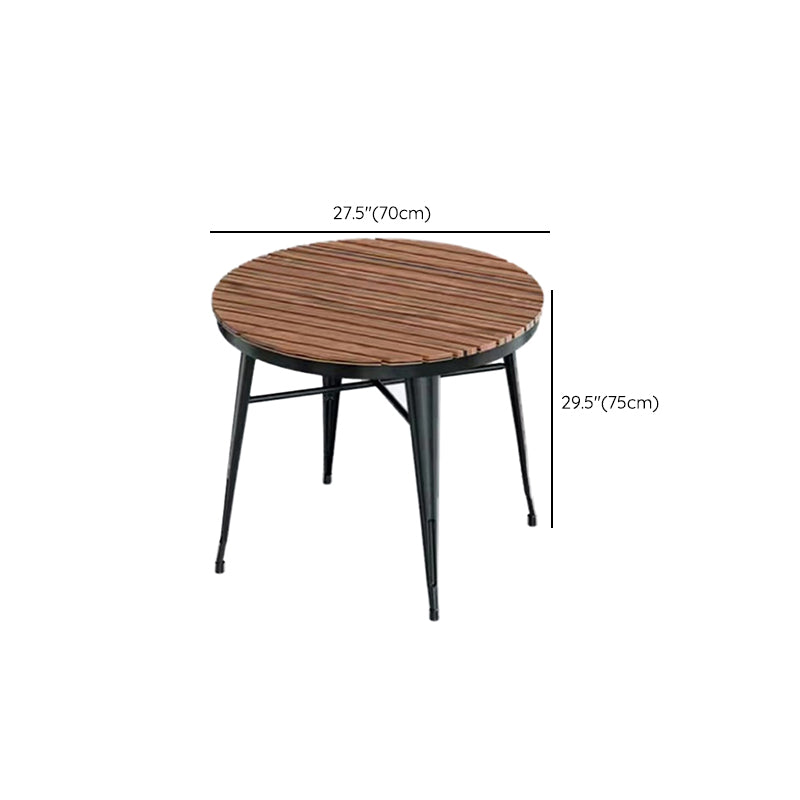 Modern 1/5/7 Pieces Metal Dining Set Reclaimed Wood Table Set