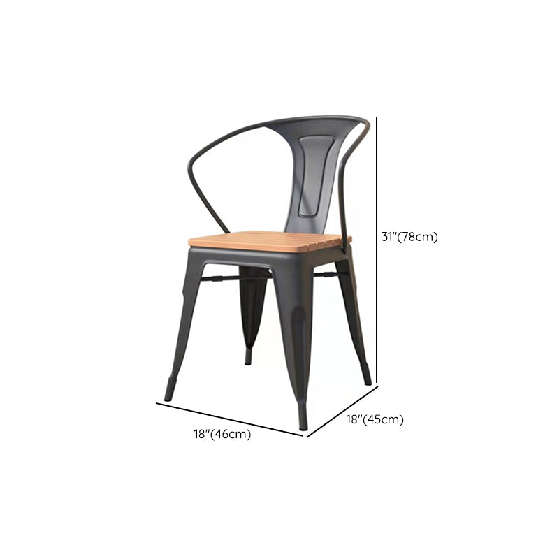 Modern 1/5/7 Pieces Metal Dining Set Reclaimed Wood Table Set