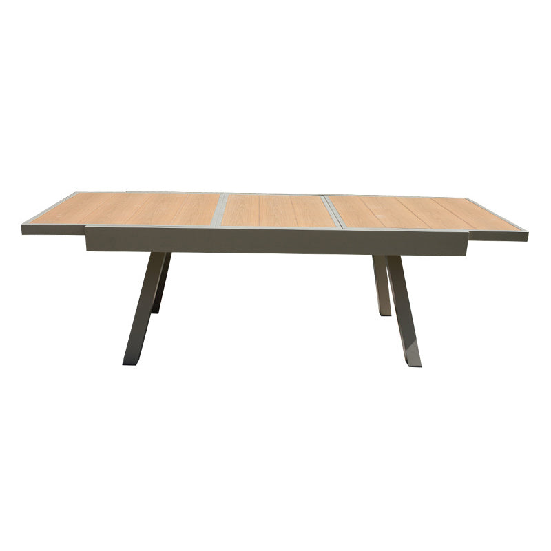 Brown Faux Wood Boho Dining Table Set 1/2/5/7 Pcs Rattan Dining Set