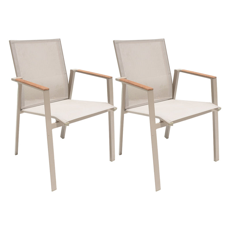 Brown Faux Wood Boho Dining Table Set 1/2/5/7 Pcs Rattan Dining Set