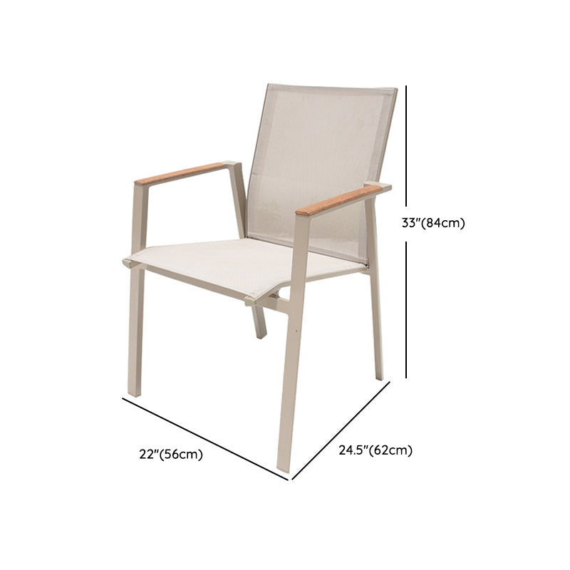 Brown Faux Wood Boho Dining Table Set 1/2/5/7 Pcs Rattan Dining Set