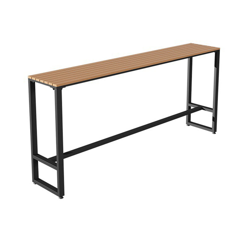 Faux Wood Rectangular Dining Set 1/2/5 Pcs Industrial Dining Table Set