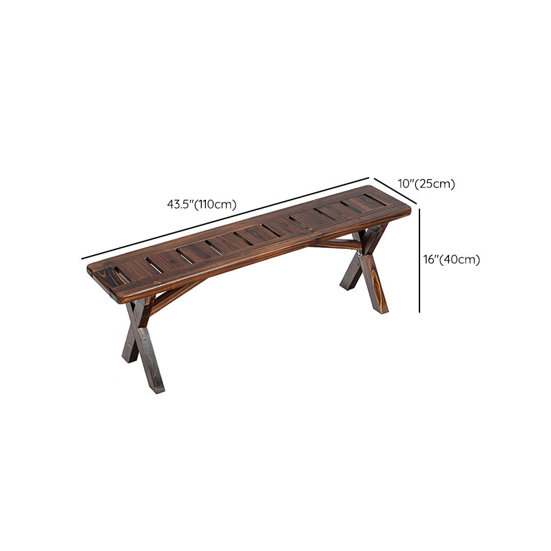 Industrial Style Picnic Table Wood Reatngular 1/3 Pieces Picnic Table