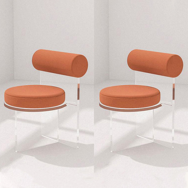 Contemporary Style 1/2/4/6 Pieces Dining Chairs Set Rectangle Stone Furniture in White