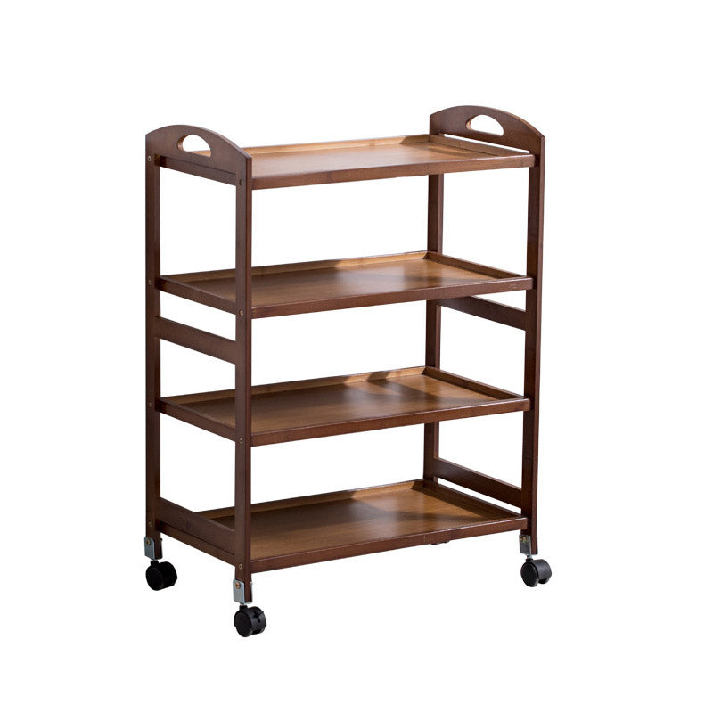 Rolling Home Dining Kitchen Trolley Modern Wooden Kitchen Cart