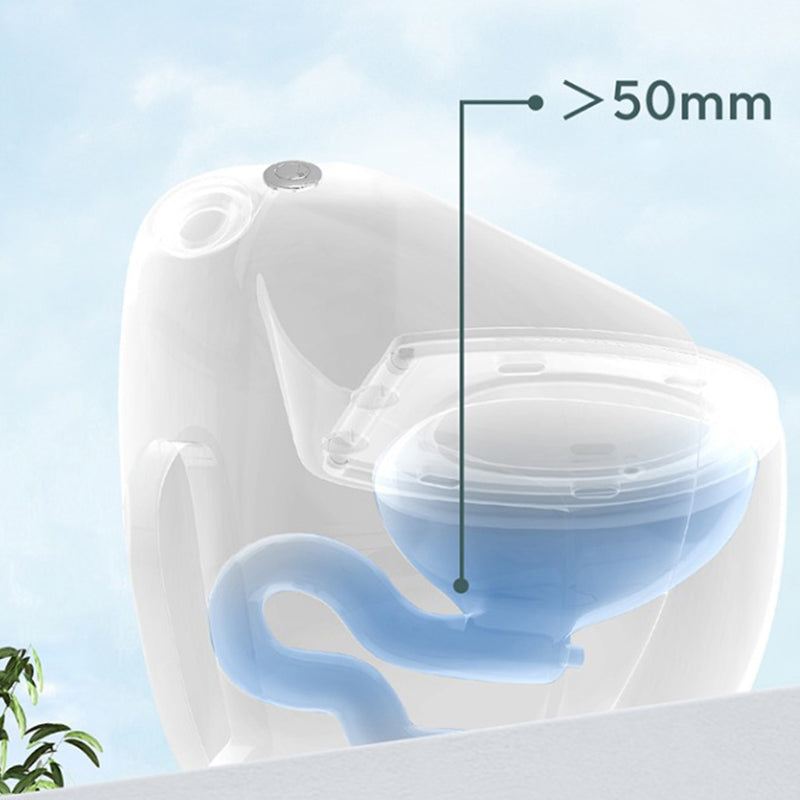 Contemporary Ceramic Siphon Jet Toilet Bowl One Piece Skirted Urine Toilet with Seat