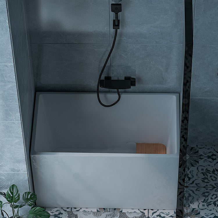 Acrylic Soaking Bathtub Antique Finish Back to Wall Bath Tub (Board not Included)